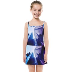 Abstract Architectural Design Architecture Building Kids  Summer Sun Dress by Pakrebo