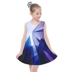 Abstract Architectural Design Architecture Building Kids  Summer Dress by Pakrebo