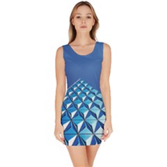 Art Building Pattern Abstract Bodycon Dress by Pakrebo