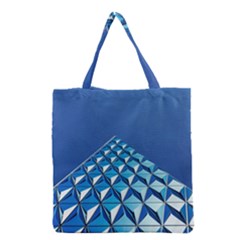 Art Building Pattern Abstract Grocery Tote Bag by Pakrebo