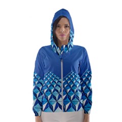 Art Building Pattern Abstract Women s Hooded Windbreaker by Pakrebo