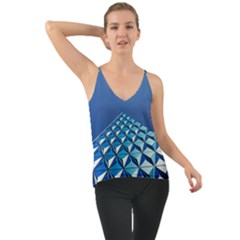 Art Building Pattern Abstract Chiffon Cami by Pakrebo