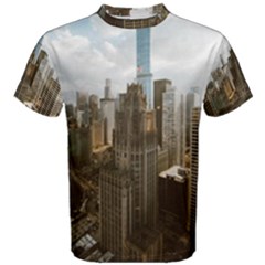 Architectural Design Architecture Buildings City Men s Cotton Tee by Pakrebo