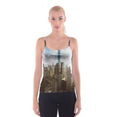 Architectural Design Architecture Buildings City Spaghetti Strap Top by Pakrebo