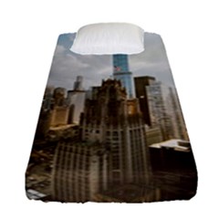 Architectural Design Architecture Buildings City Fitted Sheet (single Size) by Pakrebo