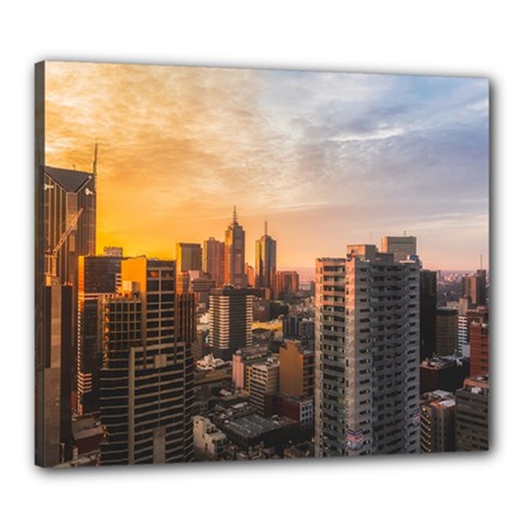 View Of High Rise Buildings During Day Time Canvas 24  X 20  (stretched) by Pakrebo