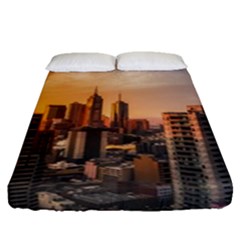 View Of High Rise Buildings During Day Time Fitted Sheet (queen Size) by Pakrebo