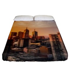 View Of High Rise Buildings During Day Time Fitted Sheet (king Size) by Pakrebo