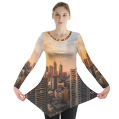 View Of High Rise Buildings During Day Time Long Sleeve Tunic  by Pakrebo