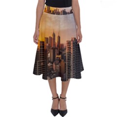 View Of High Rise Buildings During Day Time Perfect Length Midi Skirt by Pakrebo