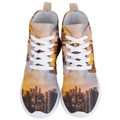 View Of High Rise Buildings During Day Time Women s Lightweight High Top Sneakers by Pakrebo