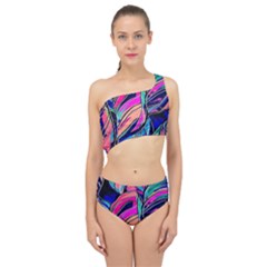 Tropical Leaves Resize 2000x2000 Same A3580b Spliced Up Two Piece Swimsuit by Sobalvarro