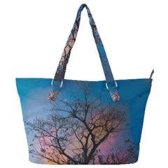 Low Angle Photography Of Bare Tree Full Print Shoulder Bag by Pakrebo