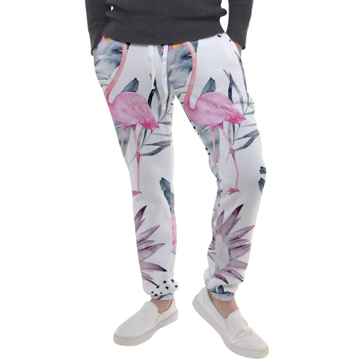 Tropical flamingos Men s Jogger Sweatpants