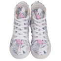 Tropical flamingos Women s Hi-Top Skate Sneakers View1