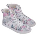 Tropical flamingos Women s Hi-Top Skate Sneakers View3