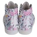 Tropical flamingos Women s Hi-Top Skate Sneakers View4