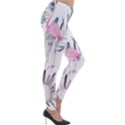 Tropical flamingos Lightweight Velour Leggings View4