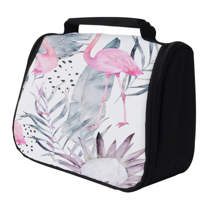 Tropical flamingos Full Print Travel Pouch (Small)