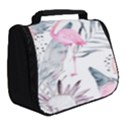 Tropical flamingos Full Print Travel Pouch (Small) View2