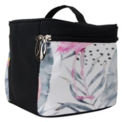 Tropical Flamingos Make Up Travel Bag (small) by Sobalvarro