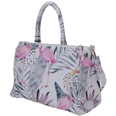 Tropical Flamingos Duffel Travel Bag by Sobalvarro