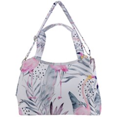 Tropical Flamingos Double Compartment Shoulder Bag by Sobalvarro