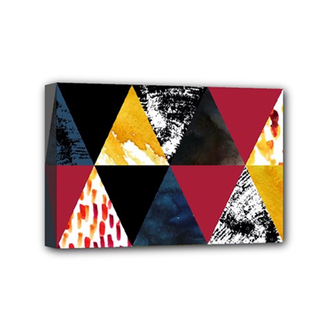 Triangles Mini Canvas 6  X 4  (stretched) by Sobalvarro