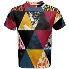 Triangles Men s Cotton Tee by Sobalvarro