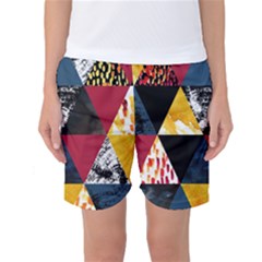 Triangles Women s Basketball Shorts by Sobalvarro