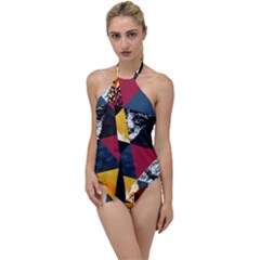 Triangles Go With The Flow One Piece Swimsuit by Sobalvarro