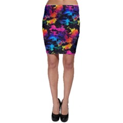 Tie Dye Rainbow Galaxy Bodycon Skirt by KirstenStar