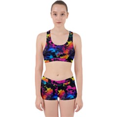 Tie Dye Rainbow Galaxy Work It Out Gym Set by KirstenStar