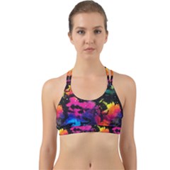 Tie Dye Rainbow Galaxy Back Web Sports Bra by KirstenStar