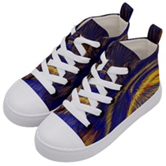 Bomb Background Pattern Explode Kids  Mid-top Canvas Sneakers