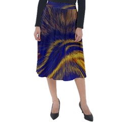 Bomb Background Pattern Explode Classic Velour Midi Skirt  by Mariart