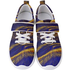 Bomb Background Pattern Explode Men s Velcro Strap Shoes