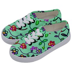 Flowers Floral Plants Kids  Classic Low Top Sneakers