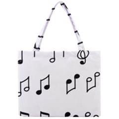 Piano Notes Music Mini Tote Bag