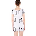 Piano Notes Music Short Sleeve Bodycon Dress View2