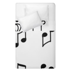 Piano Notes Music Duvet Cover Double Side (single Size) by HermanTelo