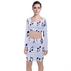 Piano Notes Music Top And Skirt Sets by HermanTelo