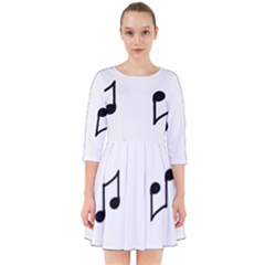 Piano Notes Music Smock Dress