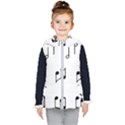 Piano Notes Music Kids  Hooded Puffer Vest View1