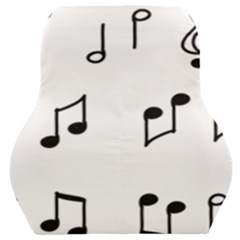 Piano Notes Music Car Seat Back Cushion  by HermanTelo