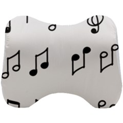 Piano Notes Music Head Support Cushion by HermanTelo