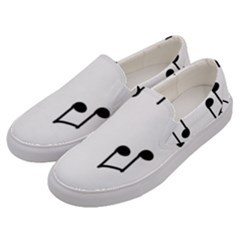 Piano Notes Music Men s Canvas Slip Ons by HermanTelo