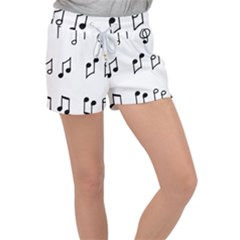 Piano Notes Music Women s Velour Lounge Shorts