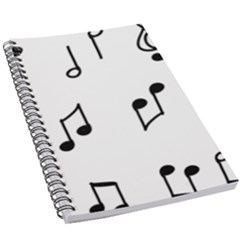 Piano Notes Music 5 5  X 8 5  Notebook by HermanTelo