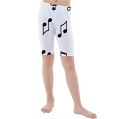 Piano Notes Music Kids  Mid Length Swim Shorts